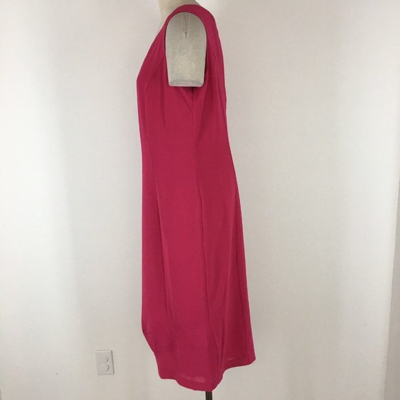 Tally Taylor woman’s dress size 14 pink sleeveless sheath Lined - Picture 2 of 4